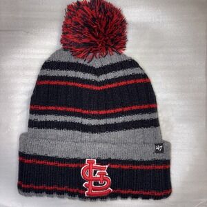 '47 STL Cardinals Winter Hat Baseball‎ Logo Cuffed Pom Beanie MLB Unisex-Adult